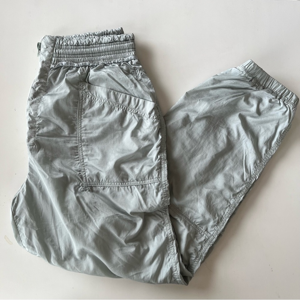 Free People Movement Tell Me About It Satin Cargo Joggers